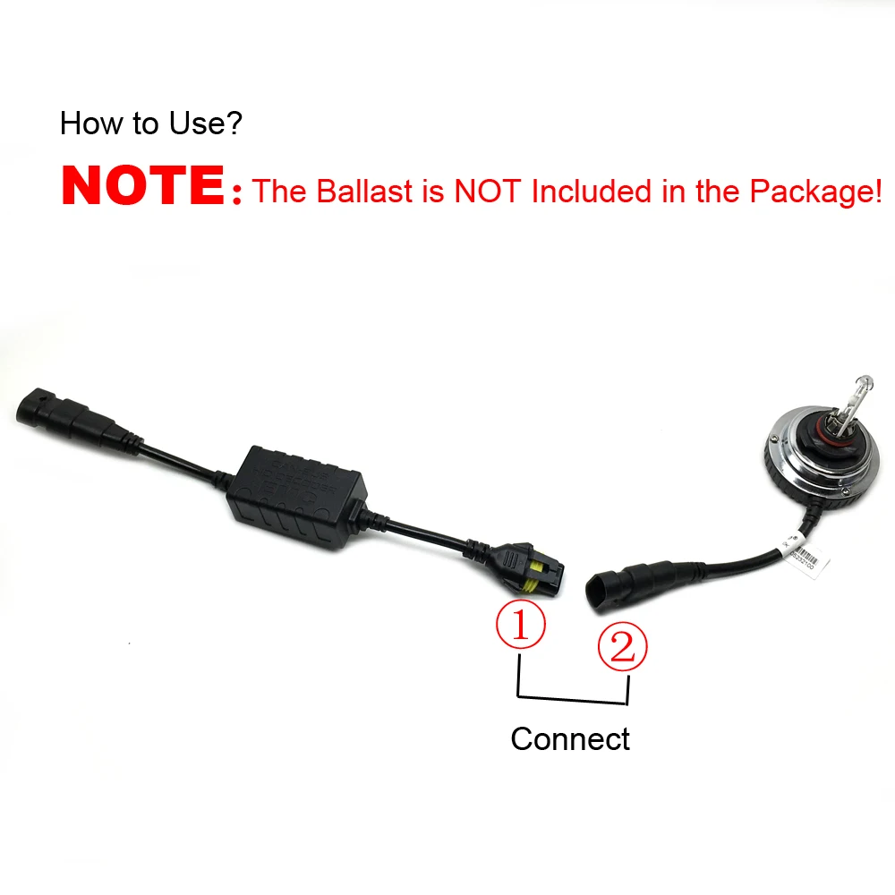 SUKIOTO HID Ballast Decoder EMC Ballast Error Canceller Wires Harness Canbus Ballast 9005 9006 H11 Igniter Warning Canceller  (5)