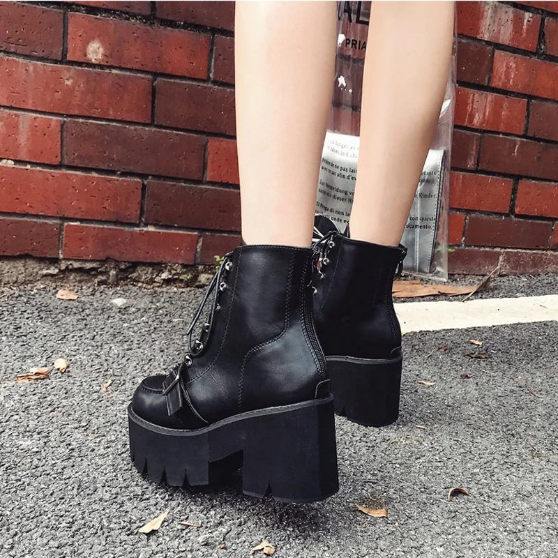 lace up platforms