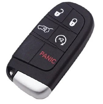 Смарт-пульт дистанционного ключа чехол для Chrysler 300C Jeep Cherokee Dodge Journey JCUV брелок для ключа автомобиля - Количество кнопок: 5 button