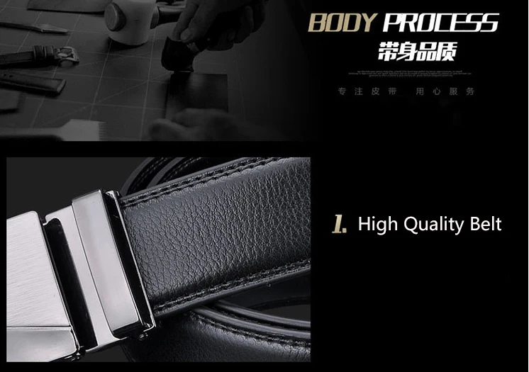 Fashion Brand Cowskin belt Genuine leather men alloy Luxury jaguar belt business 3.5cm belts for men