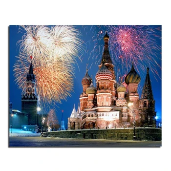 

Fireworks 50x40 Wholesale DIY Diamond Painting Home Decoration Rhinestone Wall Stickers Embroidery Needlework