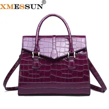 XMESSUN женская сумка с крокодиловым узором женская сумка через плечо модная дизайнерская Высококачественная сумка через плечо H138