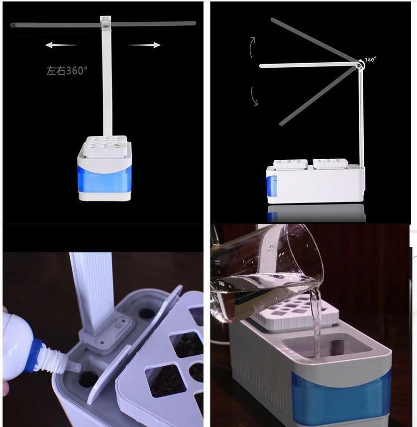 Светодио дный лампы для роста растений в помещении полный спектр растений лампа травы гидропоники растения сад комплект лампа Регулируемая лампа рычаг посадки