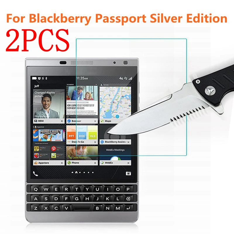 Закаленное стекло для Blackberry Passport Silver Edition 2 шт. защитная пленка экрана паспорта |