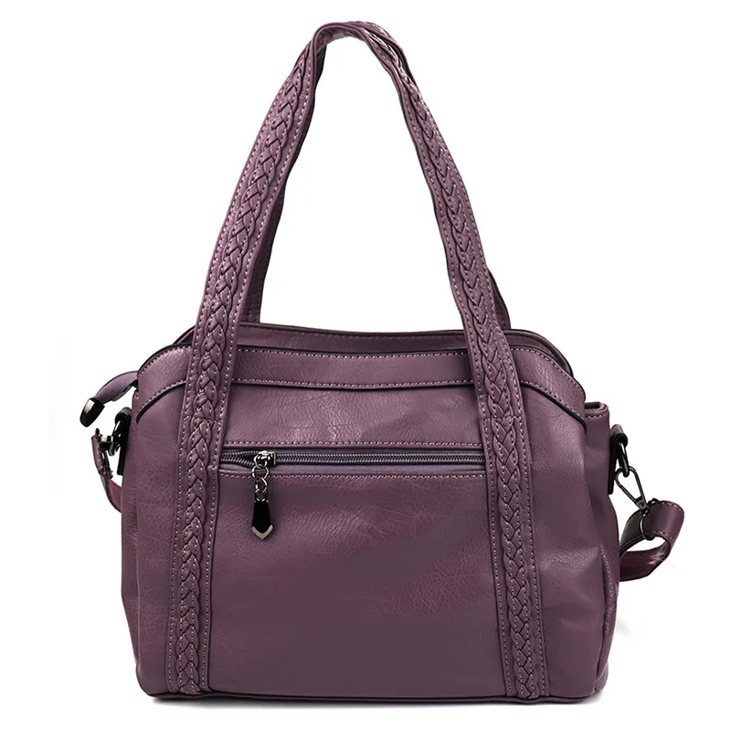 Модные женские сумки с кисточками из искусственной кожи, сумка-тоут с верхней ручкой и вышивкой, сумка через плечо, женская сумка на плечо, простой стиль, ручные сумки