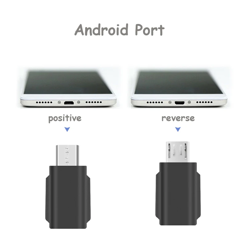 Type C/ Micro USB положительный/обратный/для iPhone разъем адаптера для осветления порт DJI