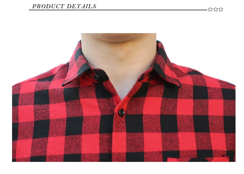 AOLIWEN 2018 New Fashion blouse shirt Men's shirt brand men And Red Plaid Printing Loose Comfortable For Male Clothes Size M-5Xl