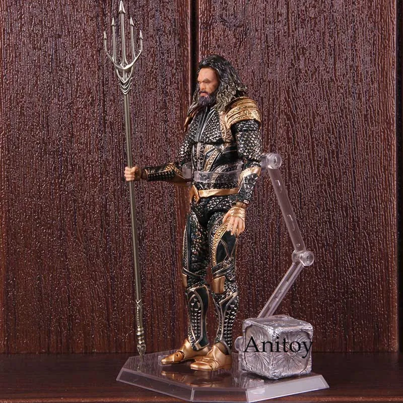 DC Comic Aquaman Figure Justice League Arthur Curry Mafex Action Figure Collectible Model Toy