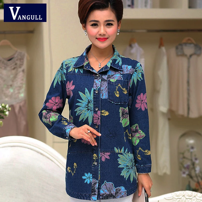Vangull женская джинсовая куртка модель 4XL новинка 2019 года весенне осеннее хлопковое