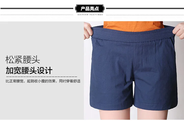 AreMoMuWha Высокая талия летние женские шорты льняные свободные тонкие корейские шорты летние большие размеры S-4XL облегающие шорты QX982