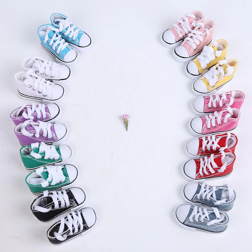 

Cataleya 7.5cm 5cm Canvas Shoes For BJD Doll Fashion Mini shoes for dolls Shoes for Russian DIY handmade Doll Accessories