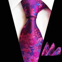 Мода полиэстер квадратный платок с цветами средства ухода за кожей шеи галстуки для мужчин галстук платок Набор для Мужская рубашка Gravatas