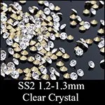 Point Back Shaped Rhinestones 35