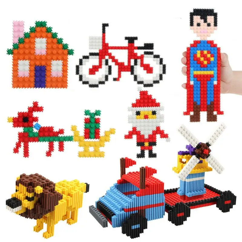 150 Pcs/Set Building Kits Block Dots Multicolor Plastic Kids Baby Educational DIY Building Blocks Toys For Children Gift