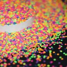 1 мм растворитель-стойкий блеск неоновый свет точки блеск круг блески различной формы для резиновые, акриловые ногти DIY Dec