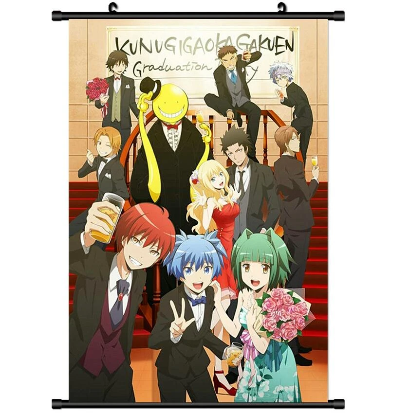 Japanese Anime Ansatsu Kyoushitsu Assassination Classroom Home Decor Wall Poster Scroll 60 90cm Painting Calligraphy Aliexpress