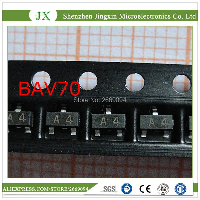 ТРАНЗИСТОР BAV70 A4 SOT23 SMD оригинальный продукт 1000 шт. | Электроника