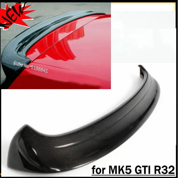 Auto Car MK5 R32 ABT Style Carbon Fiber Roof Wing Spoiler Roof Spoilers