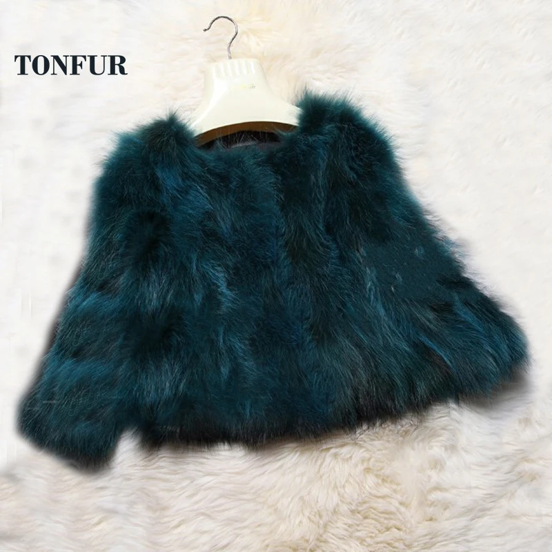 

Hot Classical Design Real Fox Fur Coat 100% Nature Raccoon Fur Jacket women fashion overcoat warm waistcoat DFP747