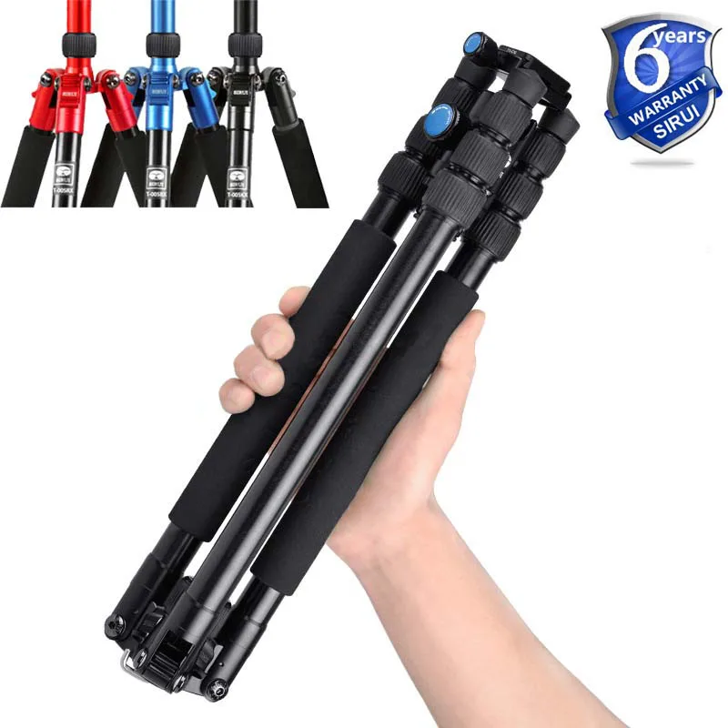 

Sirui Professional Camera Tripod Travel Portable Lightweight Stand Photography Ball Head Handy For Digital Camera DSLRT004X+C10X
