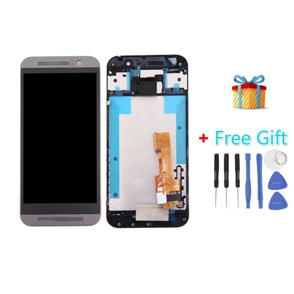 

iPartsBuy for HTC One M9 LCD Screen + Touch Screen Digitizer Assembly with Frame