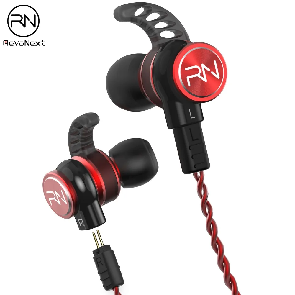 Hybrid In Ear наушники Revonext RX6 1DD + 1BA HIFI Bass DJ Monito для бега спортивные гарнитура вкладыши