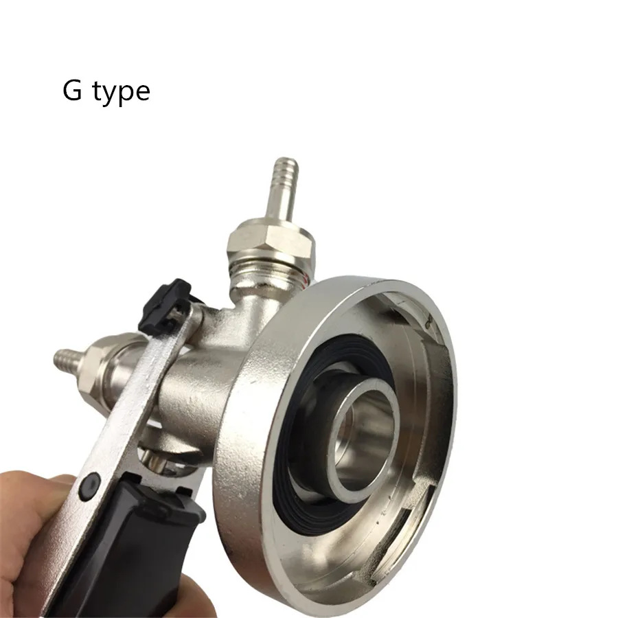 Draft Beer Keg Coupler Tap System Connectors G58' Homebrew Beer Dispenser Tap A G S D Type Couplers  (7)
