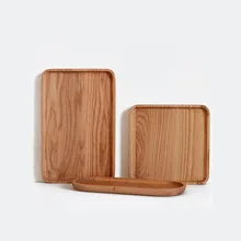 24 шт. в японском стиле деревянный поднос тарелки для торта креативные Ретро суши выпечки чайные подносы посуда для дерева прямоугольник/квадратный/Овальный ZA6144