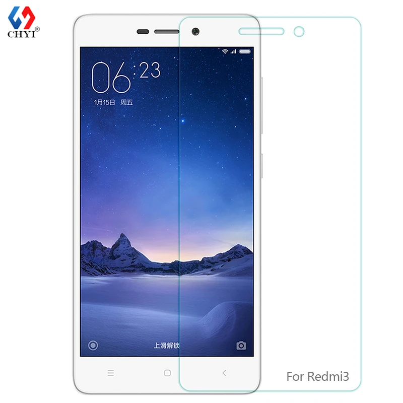 9H Premium Tempered Glass Film For Xiaomi Redmi 3 3s Redmi3 5.0inch Screen Protector Glass Protective With moist wipes 10pcs/lot