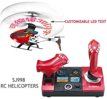 Frete Grátis Mais Novo SJ998 Helicóptero 3.5CH RC Simulador Fligt Cotrol Remoto Helicópteros com Personalizável LED rc quadrocopter