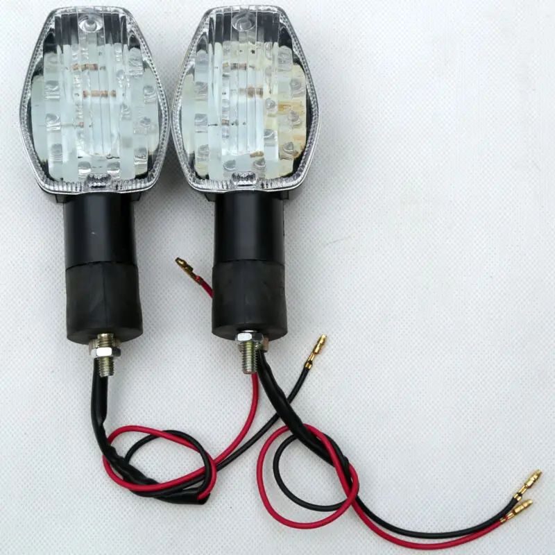 clear Светодиодный поворотники мигалка светильник для Honda CBR 125R CBR600 F3 f4 F4I CB600F Hornet CB919F 900 VTR 1000 SP1 CBR1100XX CB1300 CBR929 - Цвет: clear