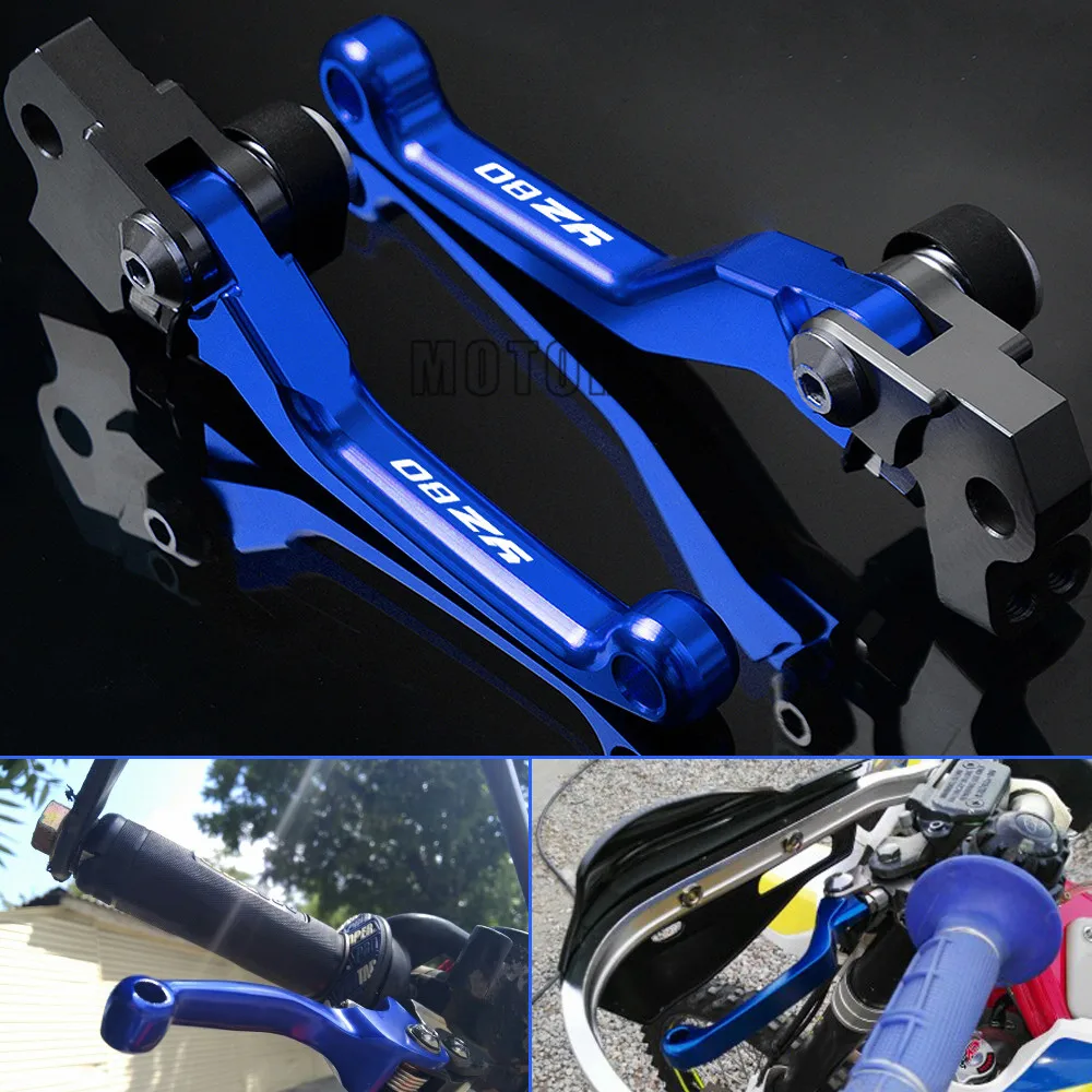 Для YAMAHA YZ80 YZ 80 2001-- Pit Dirt Bike Ручки тормоза и сцепления, обработанные на станке с ЧПУ рукоятка Мотокросс аксессуары