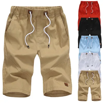 

KLV 2019 Men's fashion casual solid color straight pants cotton pocket outdoor work pants cargo 6.11