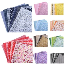 7 шт DIY ассорти шаблон с цветочным принтом в стиле печворк хлопчатобумажная ткань для ремесел набор для шитья стеганая ткань