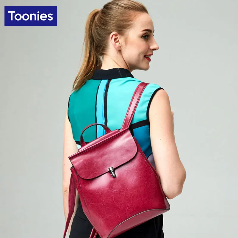 

New Fashion Brand Women Bag Backpack Female PU Leather School Backpack Mochila Lock Shoulder Bolsa Feminina Travel Women's Bags