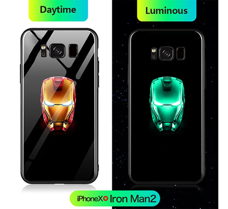 coque lumineuse samsung s9 iron man