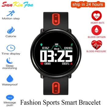 

For OPPO R17 Pro R15 R11 Plus R9 Plus Sport Smart Bracelet Band Heart Rate Blood Pressure Oxygen Fitness Tracker Smart Wristband