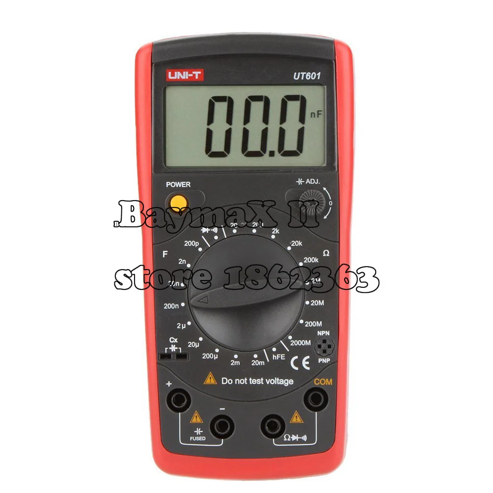 

UT601 Modern Professional Capacitance Meters Ohmmeters Capacitor Resistor w/Diode & hFE Test