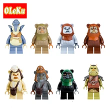 Satrwars single sale Ewok Village Tan Tokkat Wicket Star Wars Figures Bricks Building Blocks Star Wars
