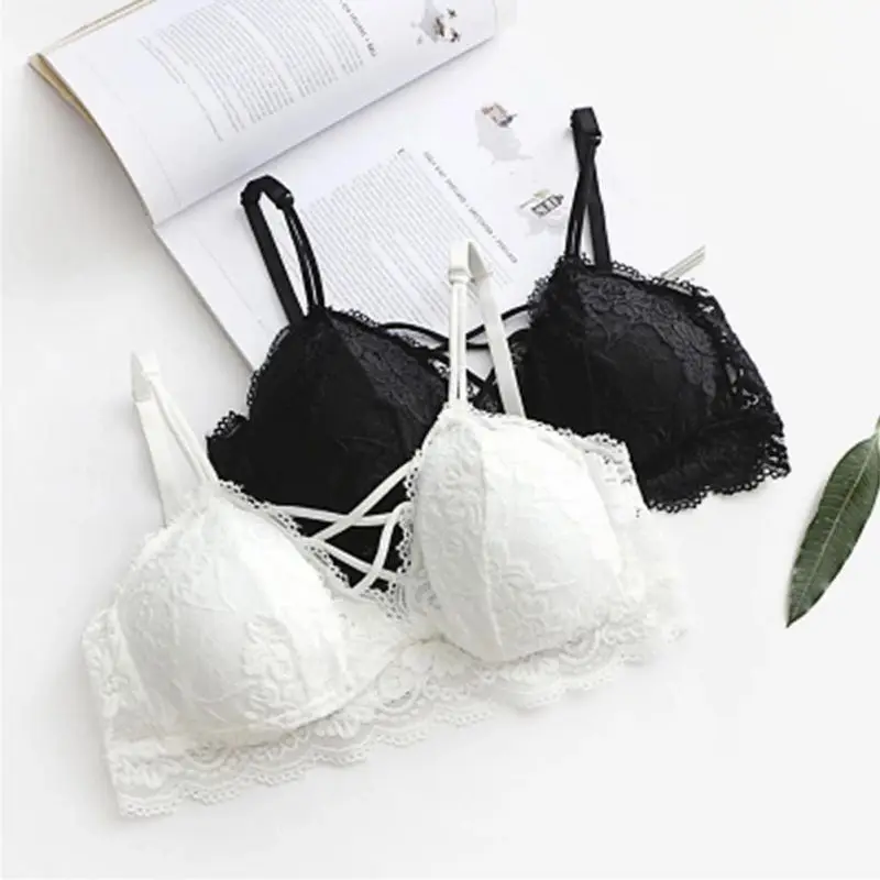 Women Sexy Tube Top Women Brassiere Bustier Dentelle Bretelles Seductive Strappy Lace Bralette Top