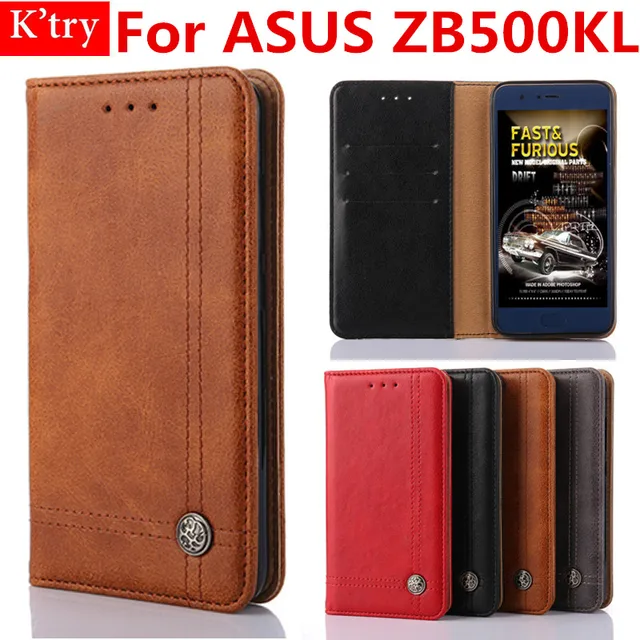 Special Price for ASUS ZB500KL Cover Flip Book Style Card Holder Wallet Case For ASUS ZenFone Go 5.0 ZB500KL Mobile Phone Bag Fundas