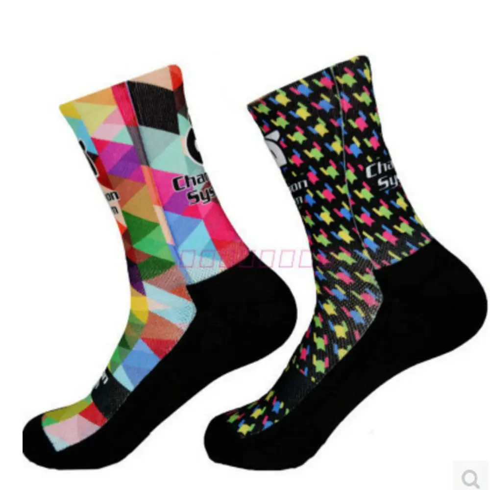 

2017 New Camo Style of Printing Socks Bicycle Professional Cycling socks compression socks Sports socks calcetines ciclismo N06
