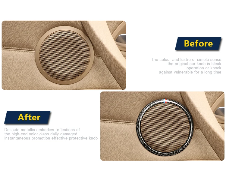 Стайлинг автомобиля аудио углеродного волокна динамик двери громкоговоритель крышка-наклейка для салона для bmw E90 3 Sereis E84 X1 декоративный круг кольцо