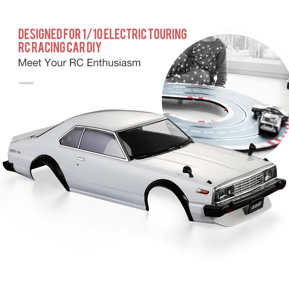 

RC Car Body Shell 48675 1980 Skyline Hardtop 2000 Turbo GT-ES Finished Body Case for 1:10 Electric Touring RC Toys DIY Parts