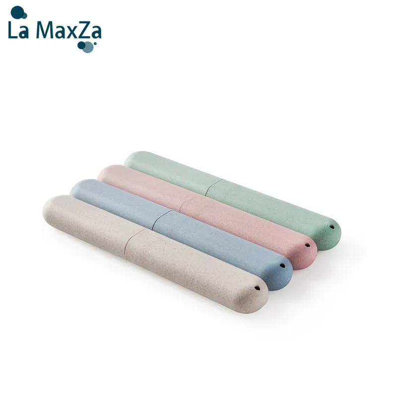 

Portable Toothbrush Cover Receptacle Wheat Straw Toothbrush Box Environmentally Friendly and Reusable Voyage Travel Accessories