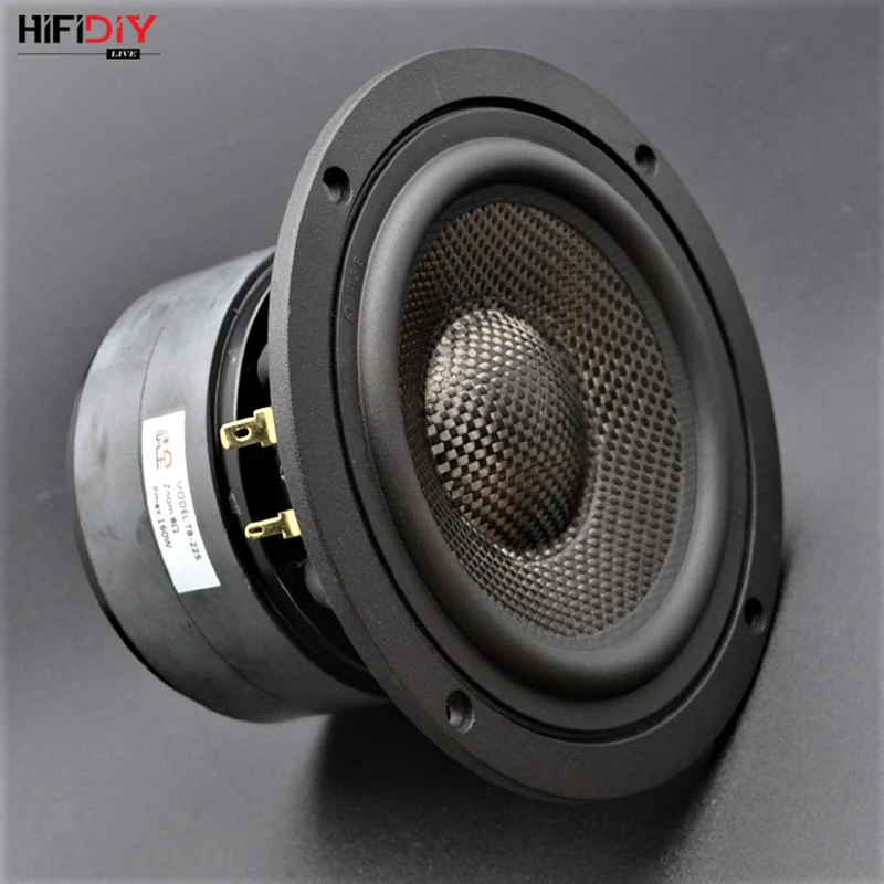 HIFIDIY LIVE HIFI 5,5 дюймов 5,9" Midbass НЧ динамик 8OHM 100 Вт литой Алюминиевый Fram углеродное волокно громкоговоритель T5-152