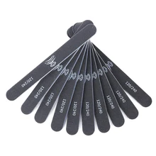 10pcs/pack Sanding Nail File Grit Washable Double Sided Emery Board 120/240 Straight Edge Stick Nail Buffering Files Tools G0223
