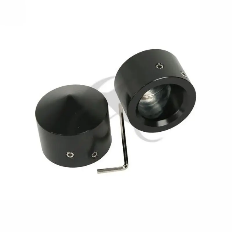 

Black Front Axle Nut Cover Bolt Fit For Harley Touring Softail Road King Glide Dyna Street Glide
