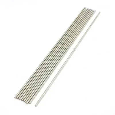 RC Airplane 200x2mm Silver Tone Stainless Steel Round Bar Rod 50Pcs