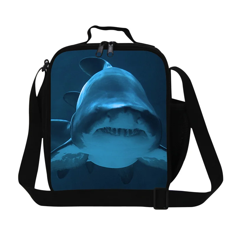 shark backpack and lunchbox